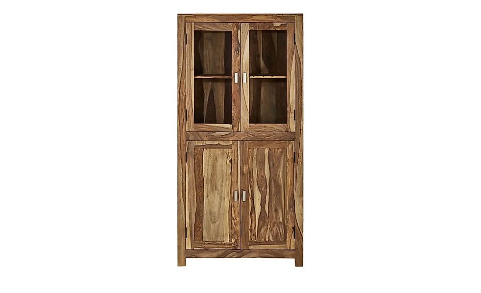 Woodford Vitrine  Palu ¦ holzfarben ¦ Maße (cm): B: 90 H: 180 T: 41.0 Schrä günstig online kaufen