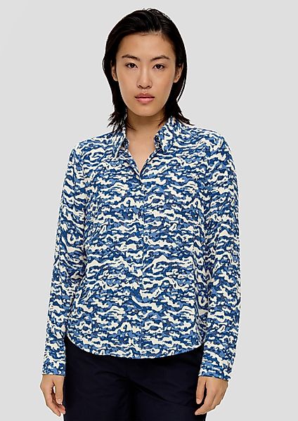 s.Oliver Langarmbluse Bluse Bluse aus Viskose günstig online kaufen