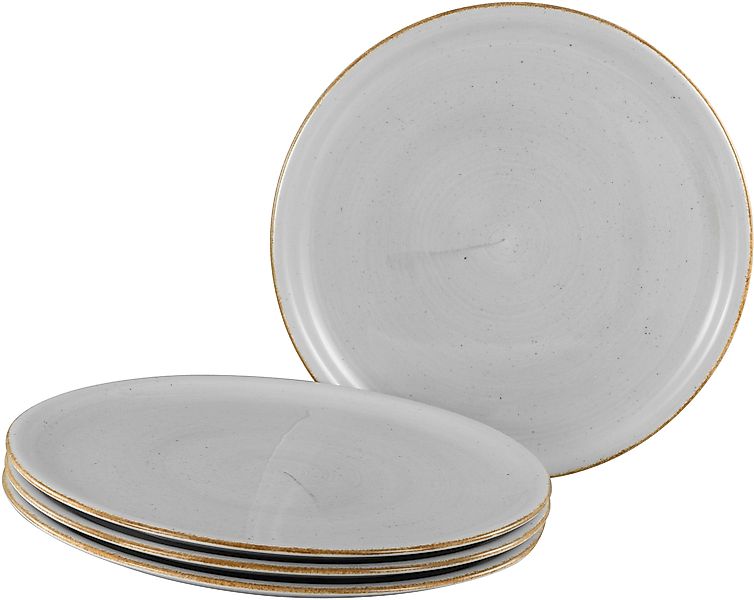 CreaTable Pizzateller »Vintage Nature, Pizzateller 33 cm 4-tlg«, (Set, 4 St günstig online kaufen