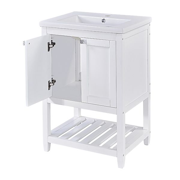 OKWISH Badmöbel-Set Badmöbel mit Keramik-Waschbecken, (Einzel günstig online kaufen