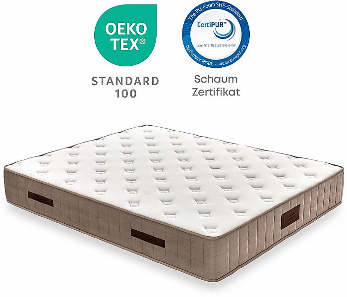 Yatas Bedding Taschenfederkernmatratze "Majestät Premium Bambus" 30 cm hoch günstig online kaufen