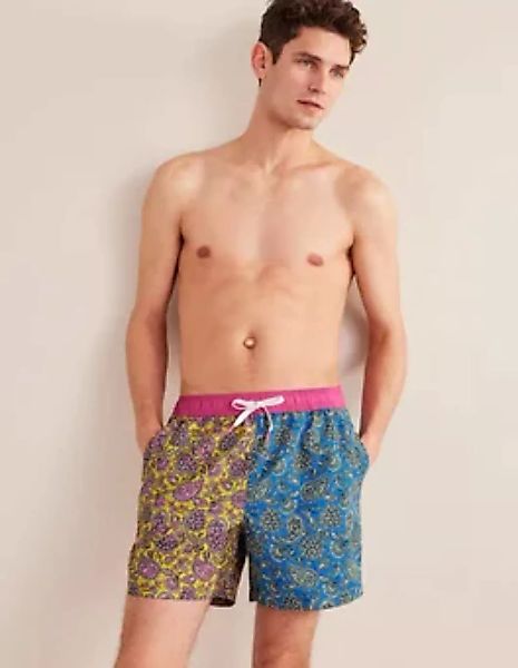 Badeshorts mit elastischem Taillenbund Herren Boden, Marokkoblau, Blumen-Pa günstig online kaufen
