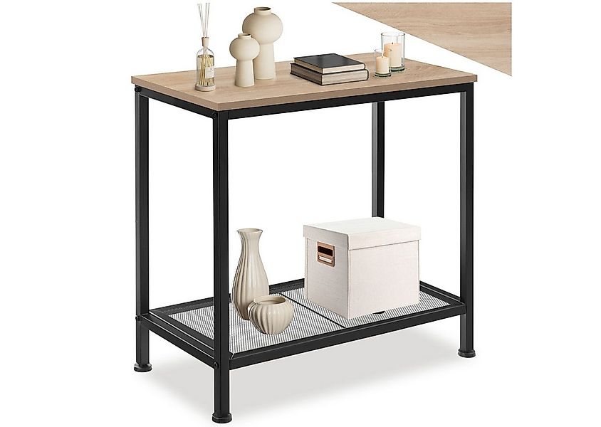 tectake Beistelltisch Filton (1-St., 1 tlg), Hochkantiger Beistelltisch im günstig online kaufen