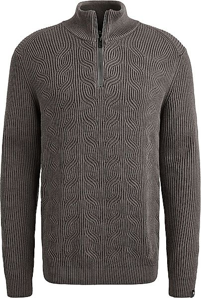 Vanguard Halfzip Pullover Struktur Taupe - Größe L günstig online kaufen