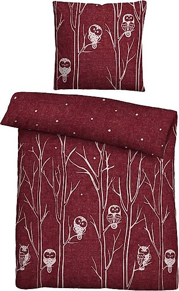 Biberna Bettwäsche Felix, Flanell, 2 teilig, kuschelig warm, weich, pflegel günstig online kaufen