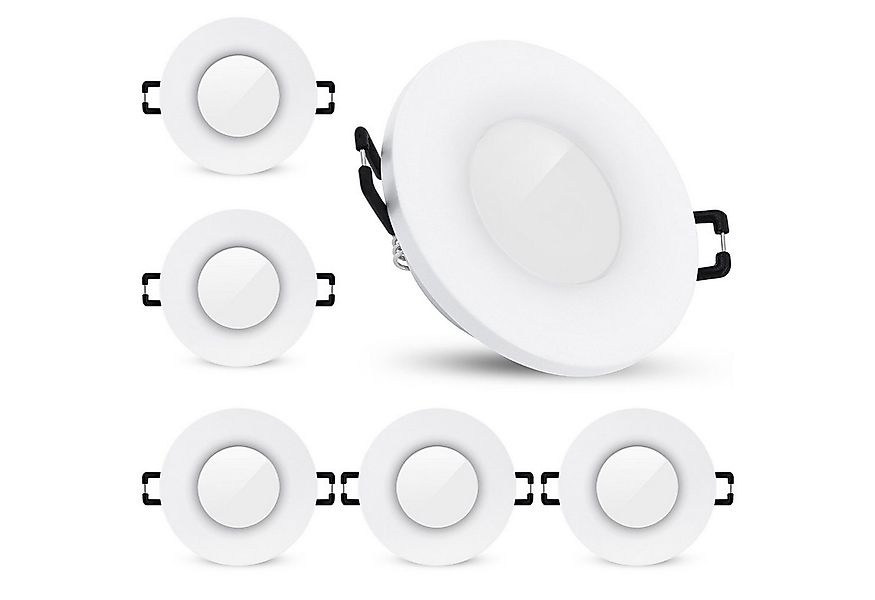 SSC-LUXon Außen-Deckenleuchte Einbaustrahler BEDA in weiss matt & rund, IP6 günstig online kaufen