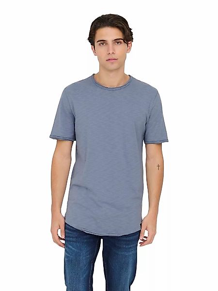 Only & Sons Herren Rundhals T-Shirt ONSBENNE LONGY - Regular Fit günstig online kaufen