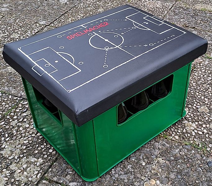 BURI Sitzauflage Bierkastensitz Fußball Getränkekistensitz Sitzkissen Sitza günstig online kaufen