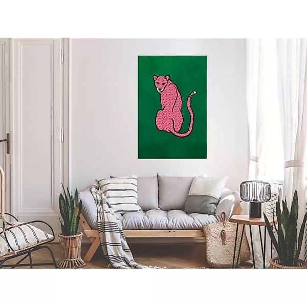 Wandbild Pink Cheetah (1 Part) Vertical XXL günstig online kaufen