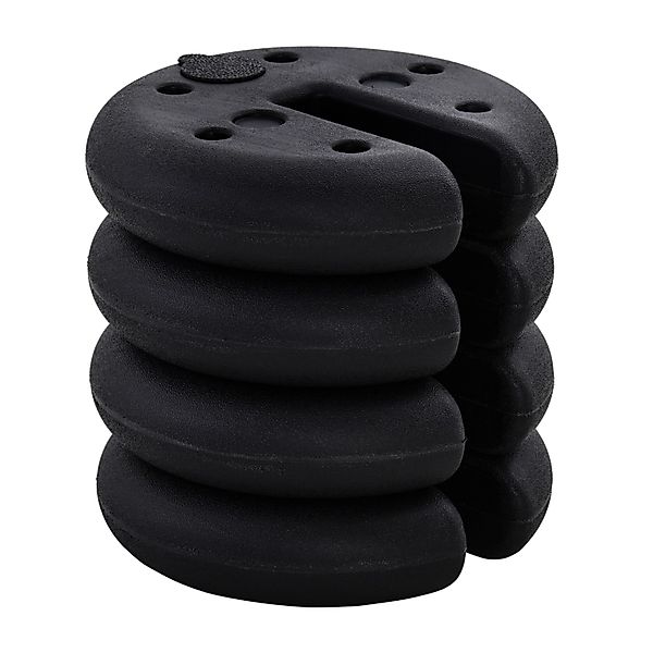 Outsunny Pavillongewicht HDPE Partyzelt Schwarz Ø25 x 6 cm günstig online kaufen