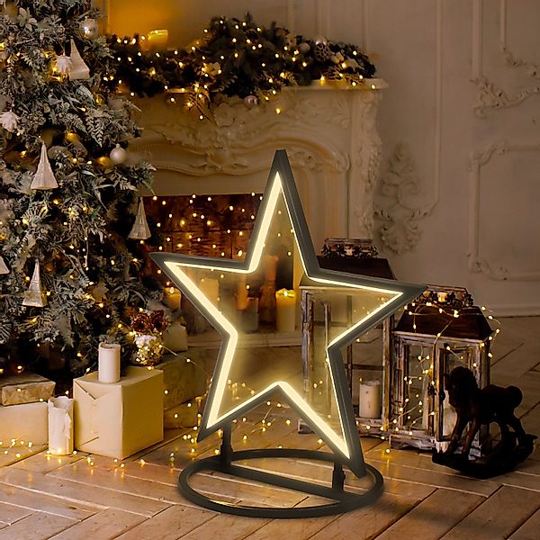 Salcar LED-Lichterkette 50cm LED Gartenstecker Stern günstig online kaufen