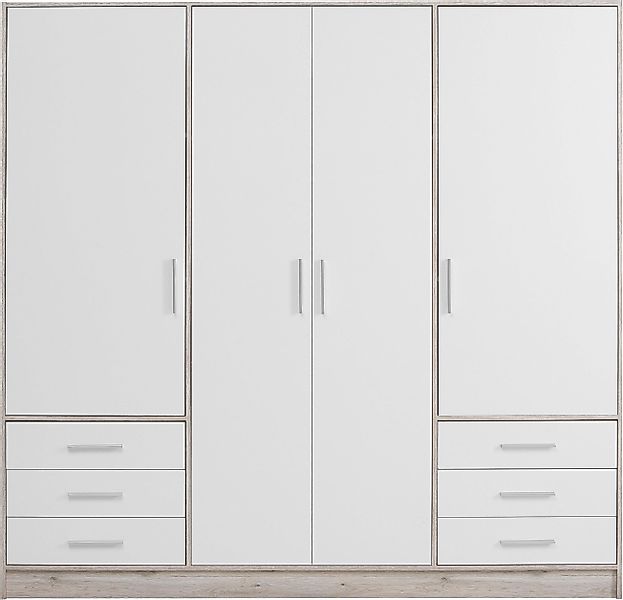 FORTE Kleiderschrank "Jupiter, Made in Europe, mit Schubladen" Maße (T/H): günstig online kaufen
