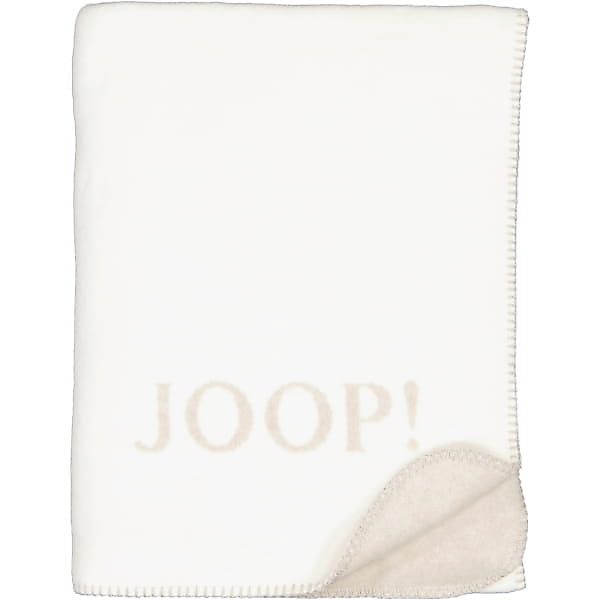 JOOP! Wohndecke Uni-Doubleface - Größe: 150x200 cm - Farbe: Sand-Pergament günstig online kaufen