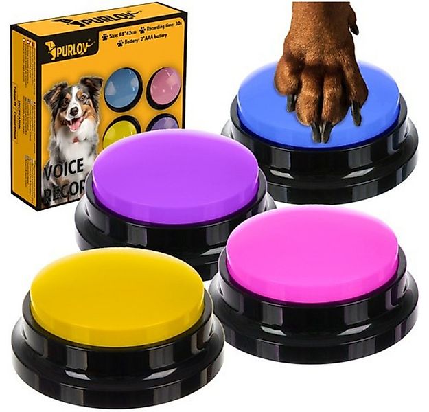 Purlov Tier-Intelligenzspielzeug Hundespielzeug Tiergeräuschknöpfe, ABS, Sp günstig online kaufen