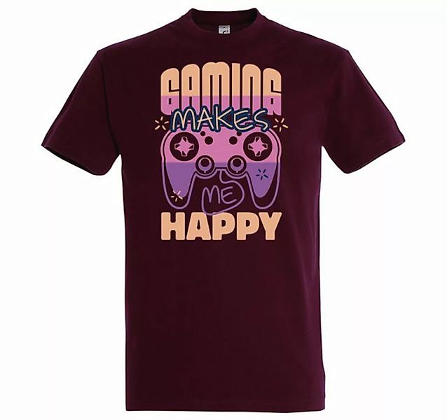 Youth Designz T-Shirt Gaming Makes Me Happy Herren Shirt mit lustigem Front günstig online kaufen