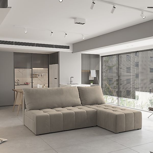 Masseno Ecksofa DOMIRA mit Schlaffunktion L-Form, günstig online kaufen
