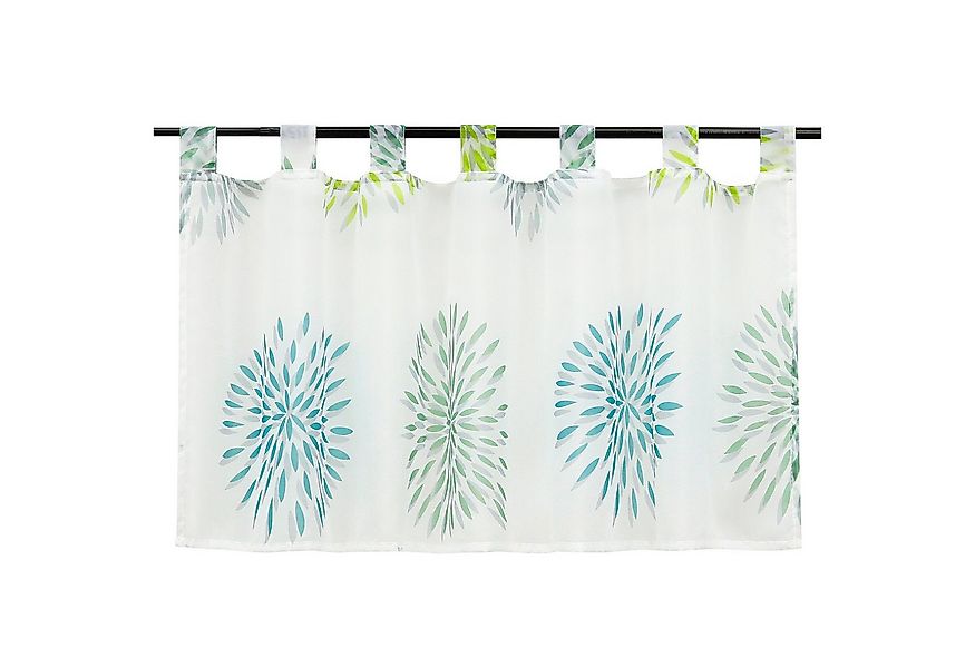 Joyswahl Scheibengardine Alessa, Schlaufen, Kurzstore mit Kreis Motiv günstig online kaufen