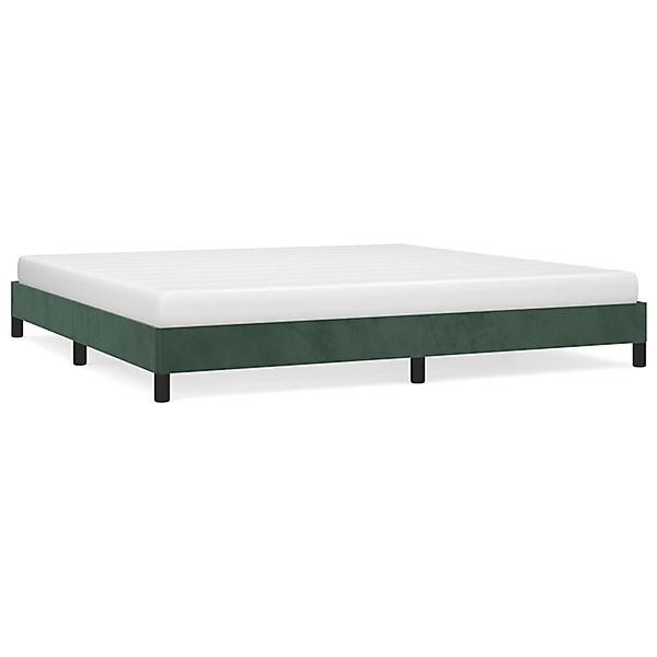 vidaXL Bettgestell Dunkelgrün 200x200 cm Samt Modell 11347602 günstig online kaufen