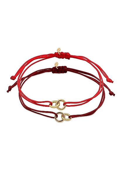 Elli Armband Set Kreis Infinity 925 Sterling Silber vergoldet, Infinity günstig online kaufen