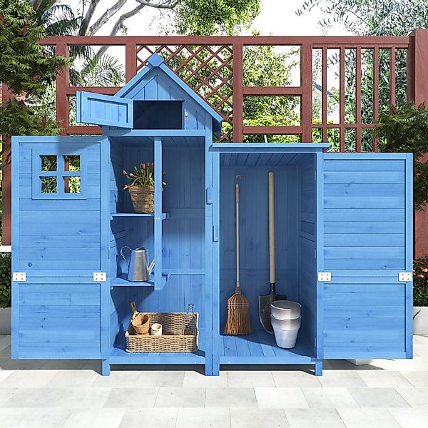 Merax Garten-Geräteschrank, BxT: 118x54 cm, mit günstig online kaufen