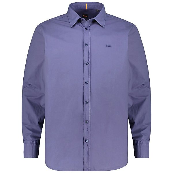 BOSS Freizeithemd mit Biobaumwolle Farbe dunkelblau Größe: 5XL günstig online kaufen