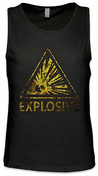 Urban Backwoods Tanktop Caution Explosive Vintage Logo Sign Ärmelloses T-Sh günstig online kaufen