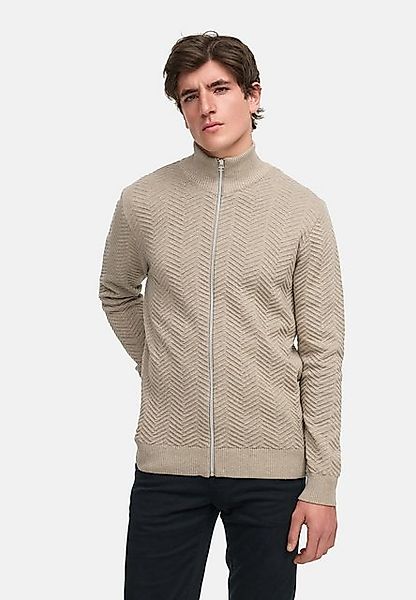 Kronstadt Sweatjacke KSCarlo Zip Fein-Strickjacke mit Stehkragen günstig online kaufen