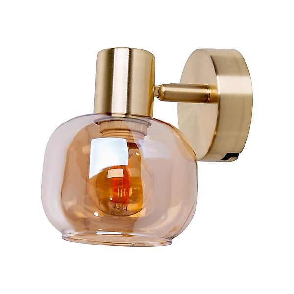 näve Wandstrahler Libby, ohne Leuchtmittel, 1flg. flexibel verstellbar Glas günstig online kaufen