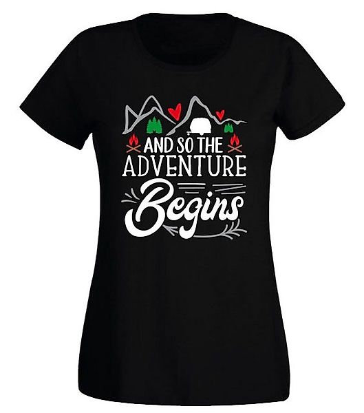 G-graphics T-Shirt Damen T-Shirt - And so the Adventure begins Slim-fit, mi günstig online kaufen