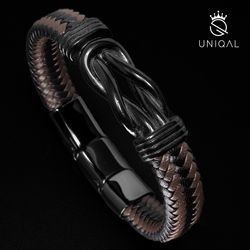 UNIQAL.de Lederarmband Unendlichkeit Leder Armband "INFINITY" günstig online kaufen