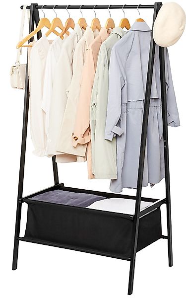 Yorbay Kleiderständer Garderobenständer aus Bambus, 88x49x149 günstig online kaufen