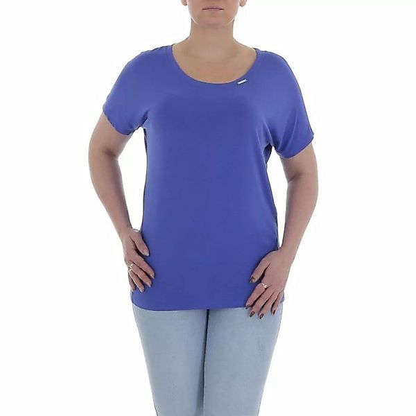 Ital-Design T-Shirt Damen Freizeit T-Shirt in Violett günstig online kaufen