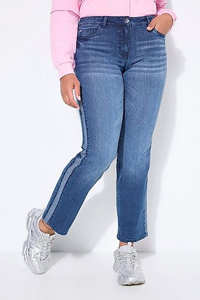 Angel of Style Regular-fit-Jeans Jeans Straight Fit Seitenstreifen 5-Pocket günstig online kaufen
