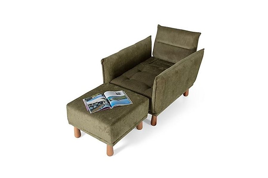 Nobelaa Sofa Sitzgruppe/Sofa Set - Wohnzimmergarnitur "Olive" 3+3+1 günstig online kaufen