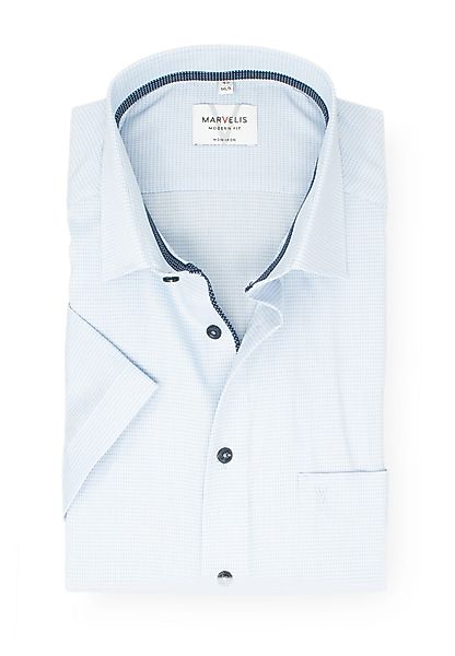 MARVELIS Kurzarmhemd Modern Fit normale, leicht günstig online kaufen