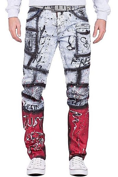 Cipo & Baxx Regular-fit-Jeans Denim Hose BA-CD683 Blau W33/L32 (1-tlg) günstig online kaufen