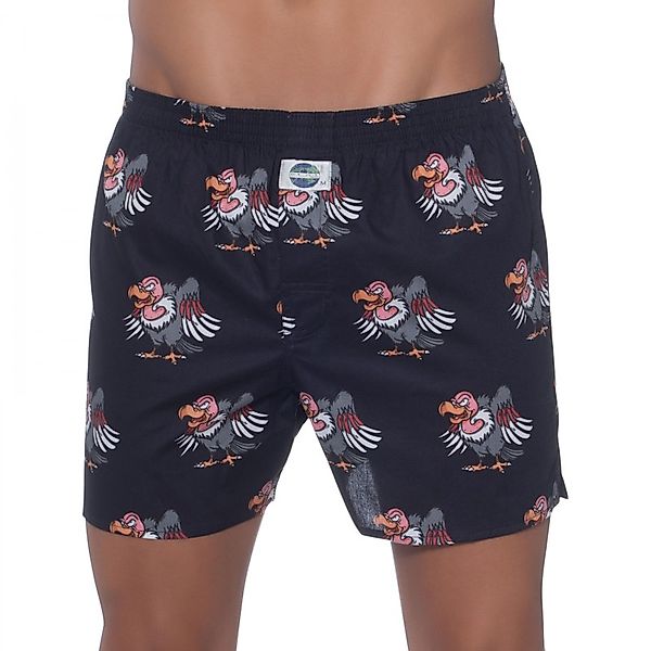 D.E.A.L International Boxershorts  in Dunkelblau mit Geier Motiv günstig online kaufen