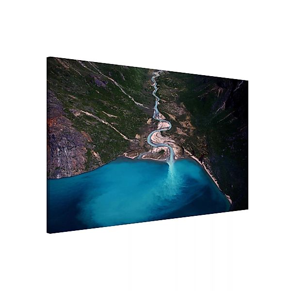 Magnettafel Natur & Landschaft - Querformat 3:2 Fluss in Grönland günstig online kaufen