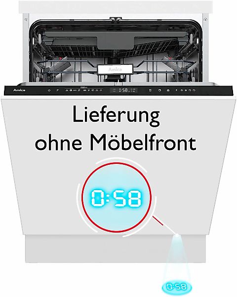 Amica vollintegrierbarer Geschirrspüler "EGSPV 596 400" 9 l 16 Maßgedecke S günstig online kaufen