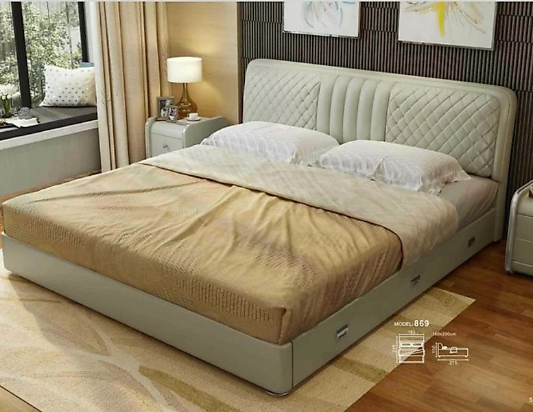 JVmoebel Bett, Stoff Design Bett Doppel Betten Luxus Ehe Modernes Hotel günstig online kaufen