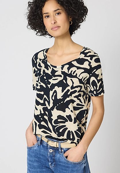 STREET ONE V-Shirt mit abgerundetem V-Ausschnitt günstig online kaufen