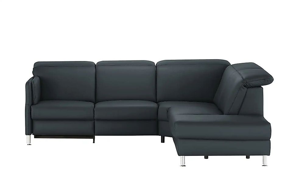 meinSofa Leder-Ecksofa  Leon ¦ blau ¦ Maße (cm): B: 259 H: 83 T: 236.0 Pols günstig online kaufen