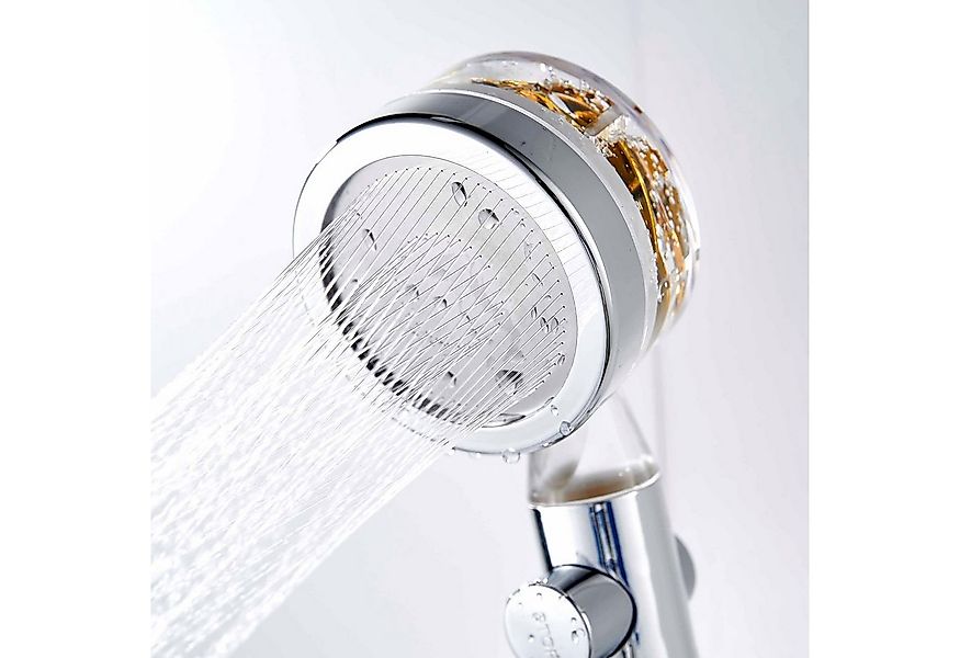 HAC24 Handbrause Duschkopf Chrom Ø 8 cm Filtration Ionen Wasserfilter, (1-t günstig online kaufen