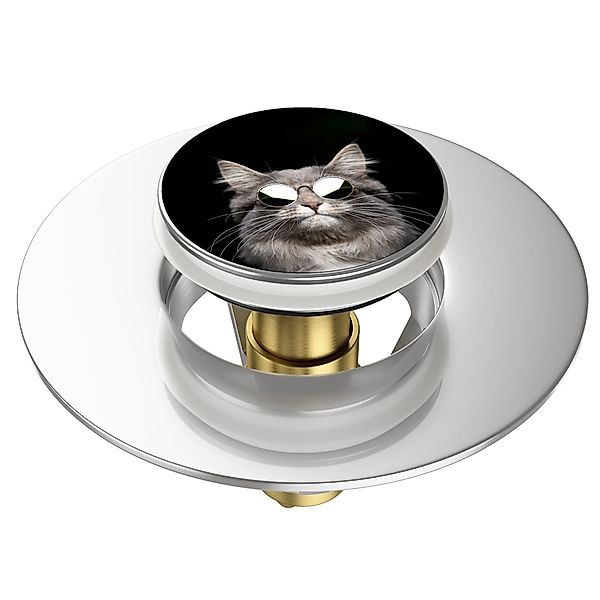 Sanilo Waschbeckenstöpsel Pop-Up Cool Cat, hochwertig, günstig online kaufen