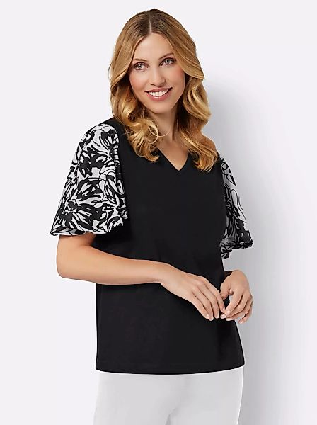 Classic Basics Kurzarmshirt "V-Shirt", (1 tlg.) günstig online kaufen