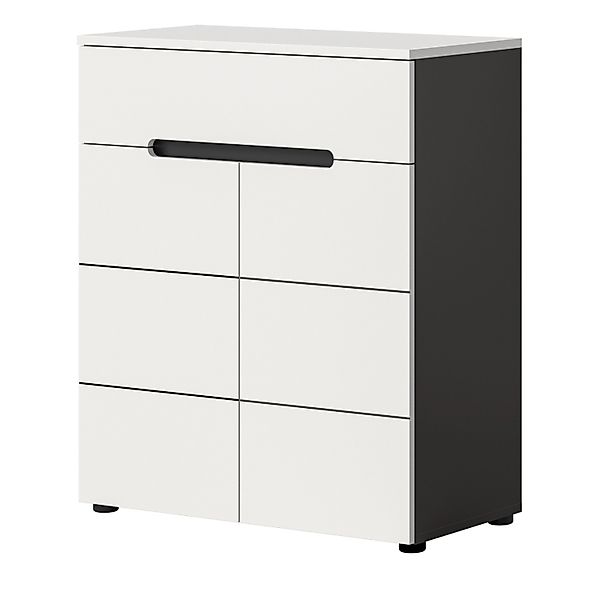 Inn.Furn Schuhkommode in Weiß und Grau 80 cm Cooper günstig online kaufen