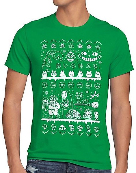 style3 T-Shirt Ghibli Anime Christmas Sweater totoro mononoke schloss chihi günstig online kaufen