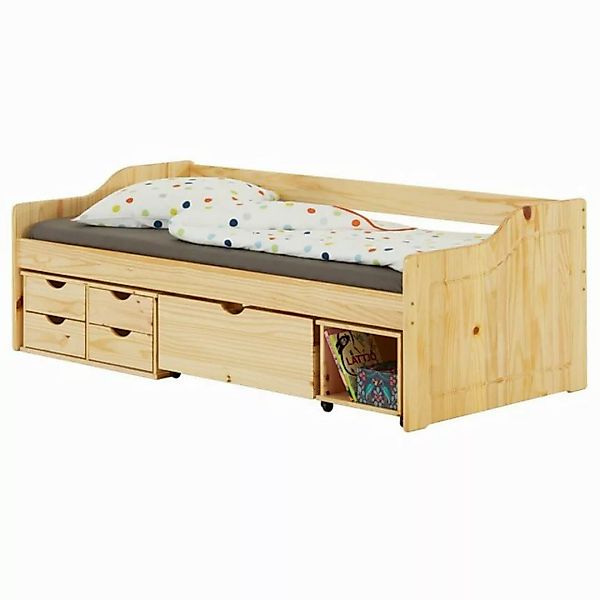 IDIMEX Funktionsbett SENTA, Bett mit Stauraum, Kiefer massiv, Kinderbett Ju günstig online kaufen