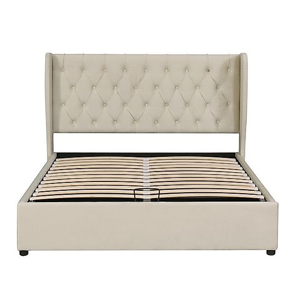 Gotagee Polsterbett Funktionsbett Stauraum Doppelbett Jugendbett Samtstoff günstig online kaufen