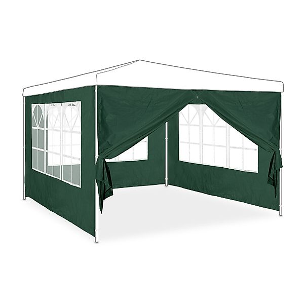 relaxdays Pavillonseitenteil Pavillon-Seitenwand 4er Set in günstig online kaufen